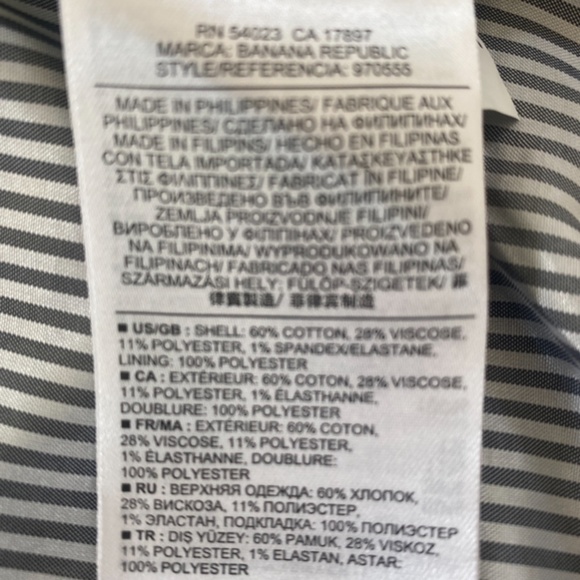 Banana Republic Navy blazer size 8 - Picture 9 of 10